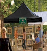 ShelterLogic 10x10 Straight Leg Popup Canopy with Roller Bag (Black) On Sale