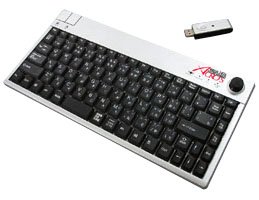 【Amazonの商品情報へ】アクロス USBワイヤレス ジョイスティック付キーボード ASB-KY1