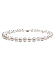 PremiumPearl 10-11mm White Freshwater Pearl Necklace AAA Quality