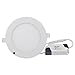 Lemonbest Dimmable 6 Watts LED Panel Light with LED Driver , Round Ceiling Recessed Downlight Fixture, Cool White