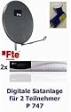 P747 dig. Satanlage 2 TN, FTE PR 80 AG, 2x FTE Max S 92