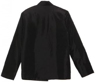 GoodOrient Men's Classical Black Thai Silk Coat Size US S Black