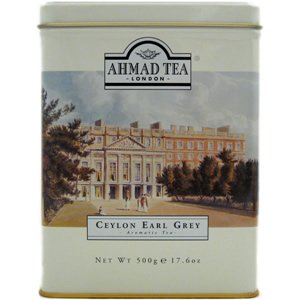 Ahmad Tea Ceylon Earl Grey Aromatic Tea (White Tin Box) 500gr by Ahmad
