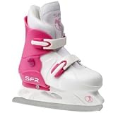SFR Girls Adjustable Hardboot Figure Ice Skate - Size Junior 9-12