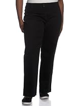 Lee Casuals Women's Plus Extended Tab Pant with Tummy Control