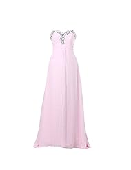 A-line Sweetheart Chiffon/Polyester Pleated Sequined Lace-Up Slit Beaded Crystal Crystals Floor Length Evening Dress/Prom Dress 