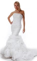 Beaded Lace Crystal Applique  Crystals Chiffon/Taffeta/Tulle  Dress With Rhinestones