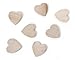 Darice 9101-34 Natural Unfinished Wood Hearties, 1-1/2-Inch (7 Pieces)