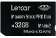 Lexar Platinum II 32 GB Memory Stick Pro Duo Flash Memory Card LMSPD32GBSBNA