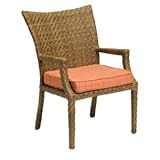 Woodard 960001T-17E-SLF Domino Arm Outdoor Dining Chair,