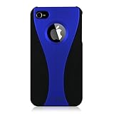(Blue 2 Tone) Mivizu hard rubber crystal skin case cover for Verizon iPhone ....