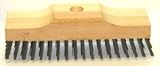 Eigenschaften bauCompany24  / STAHLDRAHTSCHRUBBER MIT STIELLOCH 22 cm, 6-reihig