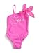 GUESS Kids Girls Logo Swimsuit with Scarf, PINK (5/6)