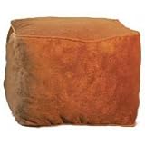 Review Stacks and Stacks  / Microsuede Ottoman (Flame) (12