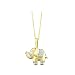 14K Yellow Gold Diamond Accent "Elephant" Necklace