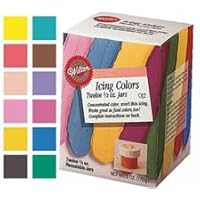 Wilton 601-5580 1/2-Ounce Certified-Kosher Icing Colors, Set of 12