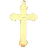 Gold Filled Cross Charm Religious Necklace Jewelry 42mm