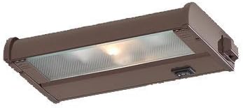 CSL Lighting NCAX120L-8BZ Counter Attack 1-Light Undercabinet Fixture with SpeedLink, Bronze Finish with Prismatic Glass Diffuser by North Coast Lighting