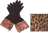 Glovables Black & Loepard Gloves 505 D