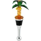 LS Arts Palm Tree Art Glass Wine Bottle Stopper