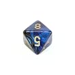 Chessex Gemini Opaque Black-Blue with gold d8 Dice