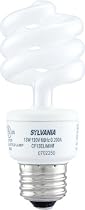 SYLVANIA MiniTwist 13W Compact Fluorescent Lamp with Integral 120V Ballast, Medium Screwbase, Warm White, 3-Pack # CF13ELMINITWIST372