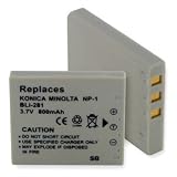 3.7v 820 mAh Grey Digital Camera Battery for Samsung Digimax i6 PMP