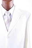Men's Super 120's Merino Wool 3 Button Cream Tone on Tone Stripe Dress Suit