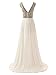 Wedtrend Women's Long Beading Prom Dress Elegant Chiffon Evening Dress