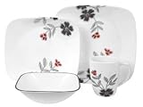 Corelle Square Mandarin Flower Dinnerware Set 16-pc.