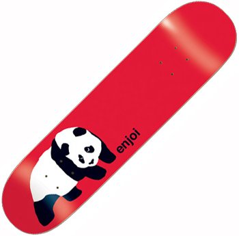 Enjoi Og Panda Red Skateboard Deck