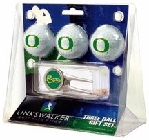 Oregon Ducks 3 Golf Ball Gift Pack With Cap Tool