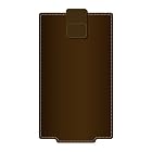 au GzOne IS11CAレザーケース 保護フィルム付 ブラウン