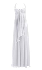 A-line Chiffon Halter Spaghetti Strap Evening Dress/Bridesmaid Dress/Prom Dress/Party Dress 