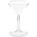 Comet MT696 6 oz Clear Base Polystyrene Martini Glass (8 Packs of 12)