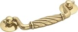 Belwith P7345-LP BAIL Cabinet Hardware Pulls W/ ROSETTES, 3 C/C