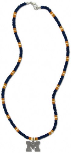 Michigan Wolverines Men's Wood Bead Necklace