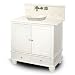 American Bath Factory P6-1-WH38 Innovations Vanity Package in Weathered White with 38