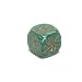 22mm (7/8) Backgammon Doubling Cube, Green with Gold