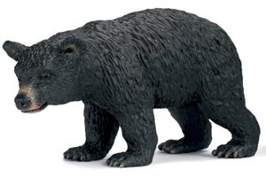 Childrens Toyshop  Toys : Female Black Bear Toy, 3.85"