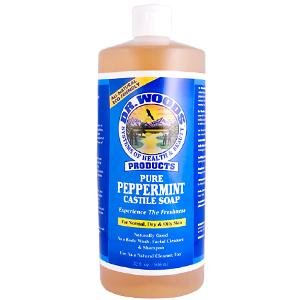Dr Woods Castile Soap Pure Peppermint 32 oz