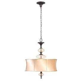 World Imports 8533-56 Chambord Collection 3-Light Iron Pendant, Weathered Copper