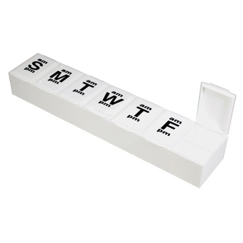 XXL AM - PM Weekly Pill Organizer - Braille