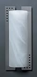181 Wall Sconce in Brushed Steel & Marble Glass