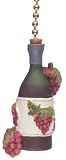 Winery WINE BOTTLE ceiling FAN PULL chain decor