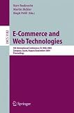 E-Commerce and Web Technologies: 5th International Conference, EC-Web 2004, Zaragoza, Spain, August 31-September 3, 2004, Proceedings (Lecture Notes in Computer Science)