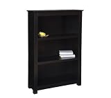 OfficeMax Black Finish 3-Shelf Bookcase