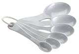 Precidio Measuring Spoons, Set of 6, White