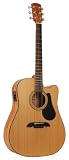 Alvarez Regent Series RD12CE Dreadnought Acoustic / Electric with cutaway Guitar, Natural / Satin finish