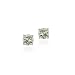 Sterling Silver Genuine Green Amethyst 6mm Round Stud Earrings - February Birthstone